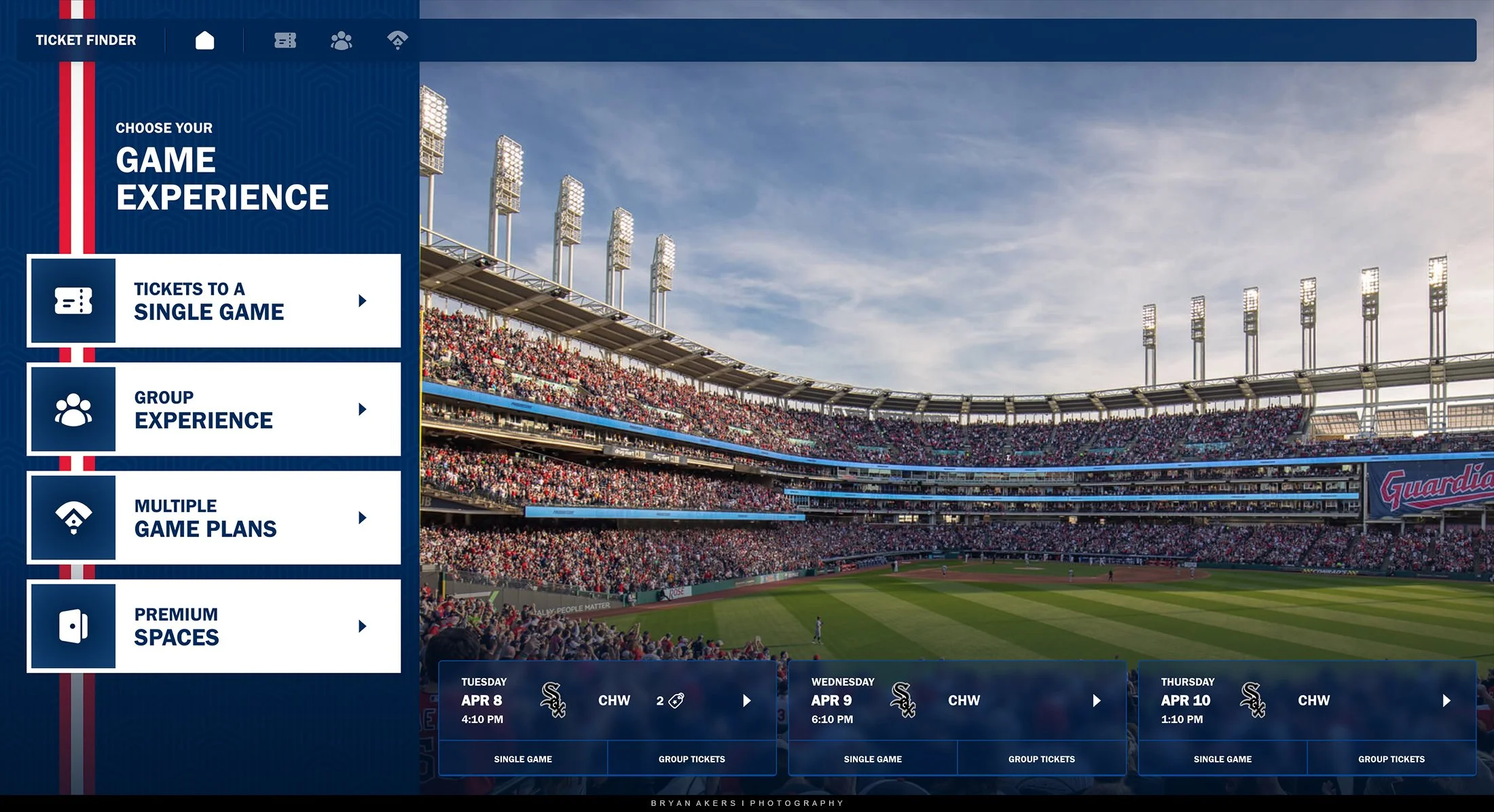 Cleveland Guardians Ticket Finder Background