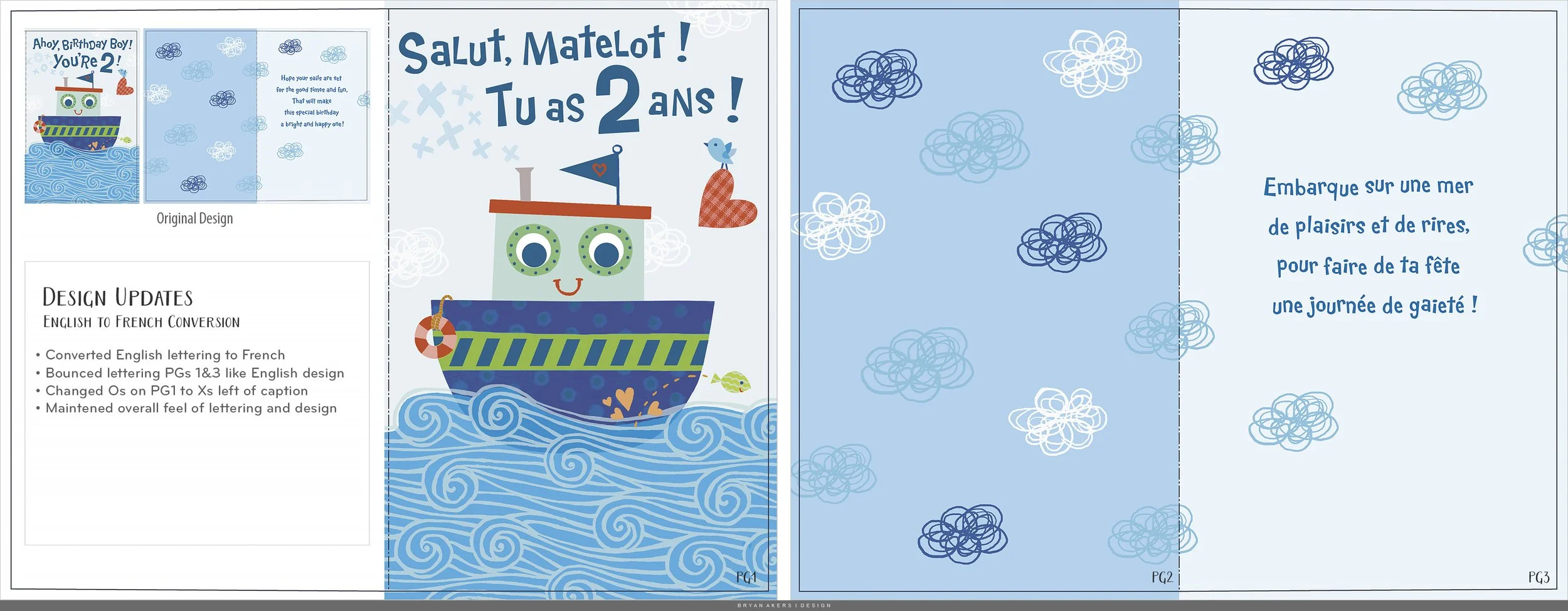 American Greetings English to French Conversion