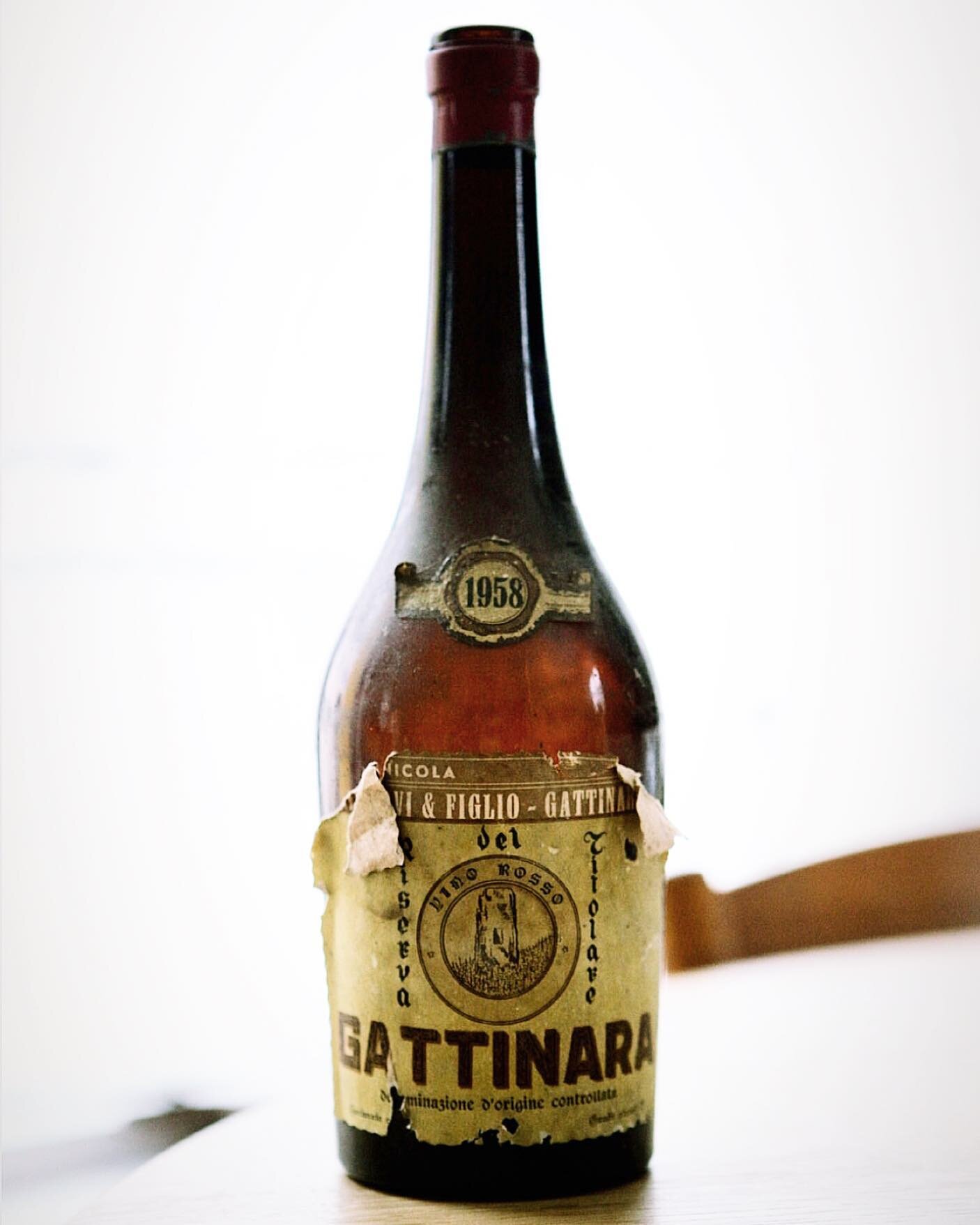 As a latent hoarder, I can only allow myself to keep a very few empty bottles at home. This is one of them. It&rsquo;s about the design, and also about my own way into wine. The first full case of wine I bought was a Gattinara. Years later, my first 