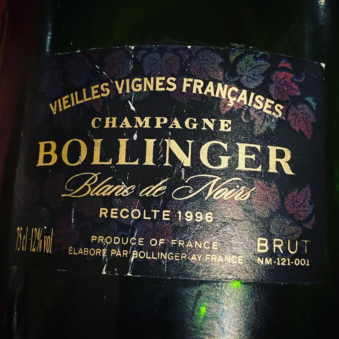 Bollingers mighty prestige wine Vieilles Vignes Francaises was hard to pinpoint as a 1996 in a blind tasting lately, its particular richness and power dominating over the vintage profile. It comes from two stone walled A&yuml; vineyards and one in Bo