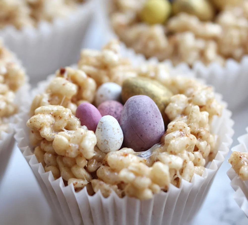 Brown Butter White Chocolate Easter Crispy Cakes Recipe What Emily Ate