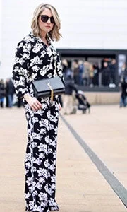 Black and white floral printed pants and jacket 424FIFTH | Lord &amp; Taylor
