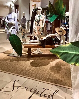 Scripted collection, in store at Saks Fifth Avenue