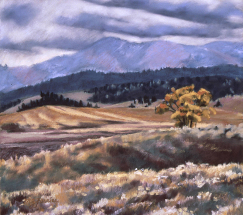 Early Snow Pastel Private Collection