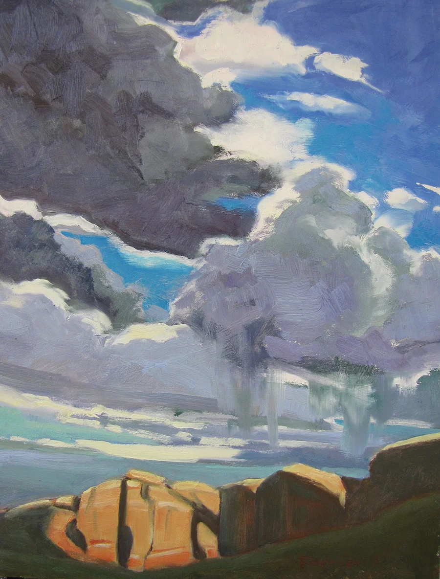 'Afternoon Build Up' Oil. 11x14. InArt Gallery. 
