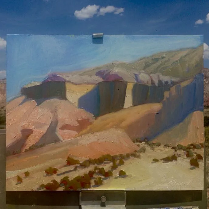 Cliff Study. Oil. 11x14.
