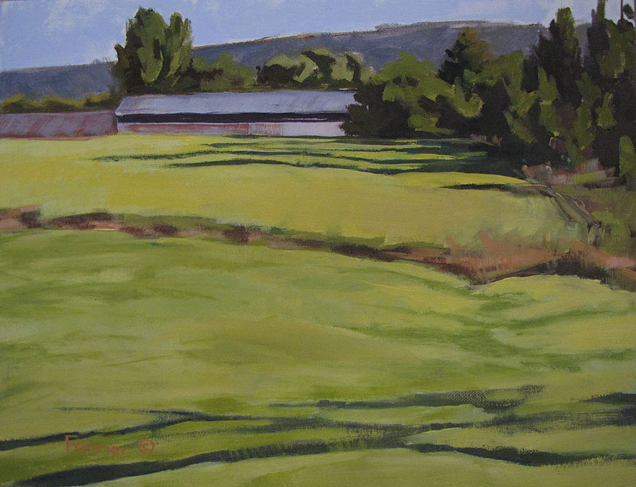 Grain Field.  Oil.  Private Collection.