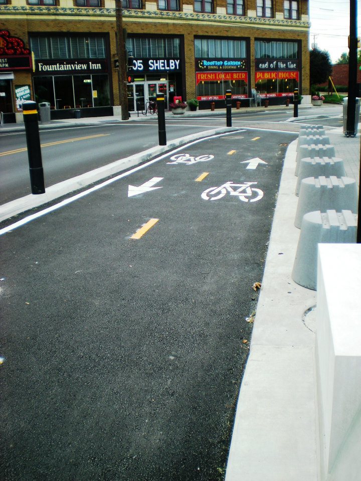 Cycle track on Shelby