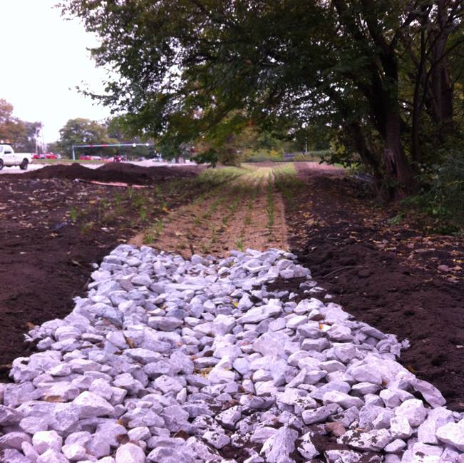 Bio-Swale at the Broadway Parking Lot