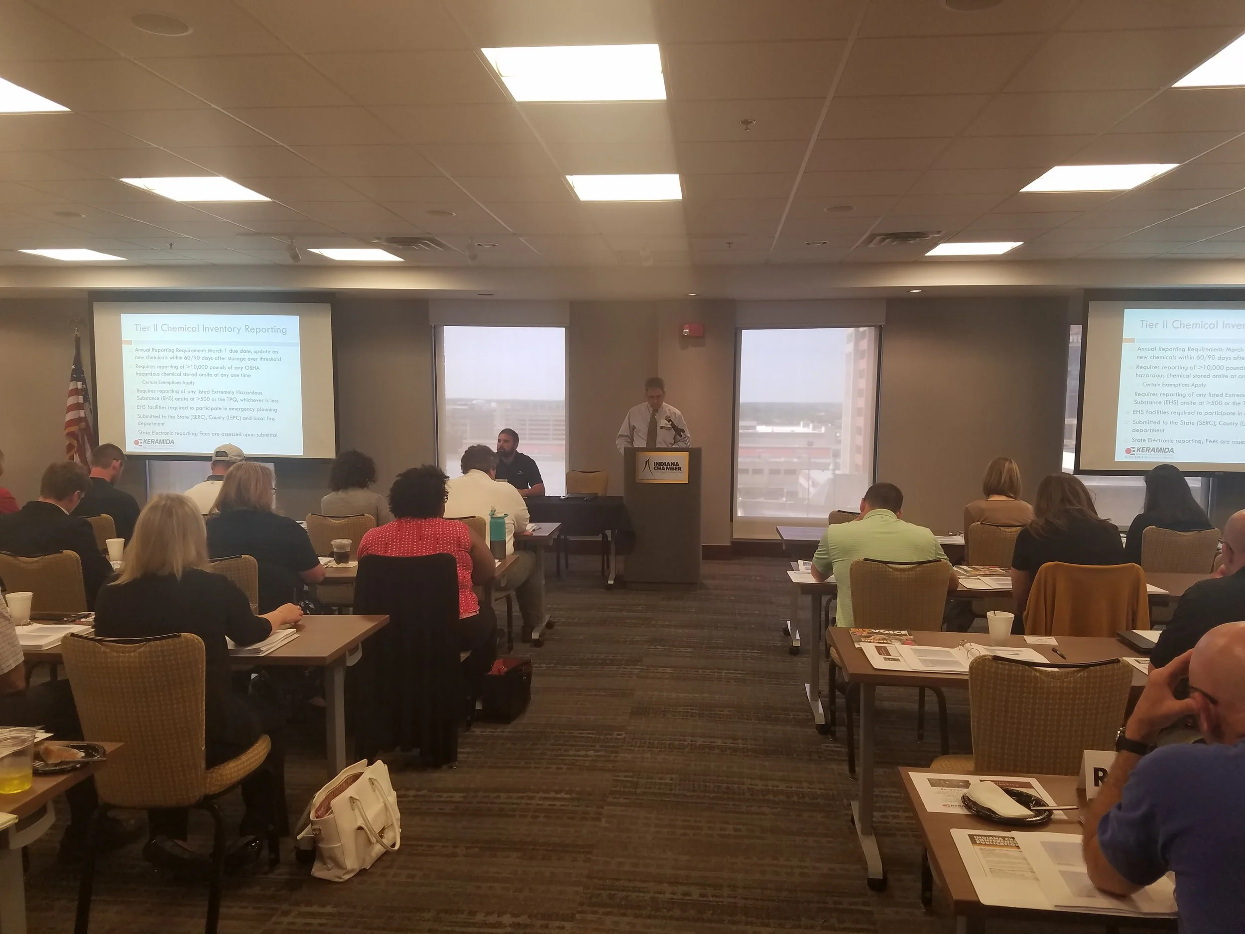 John Wellspring, Senior Project Manager, EHS Compliance Services, presenting "Environmental Management Fundamentals"