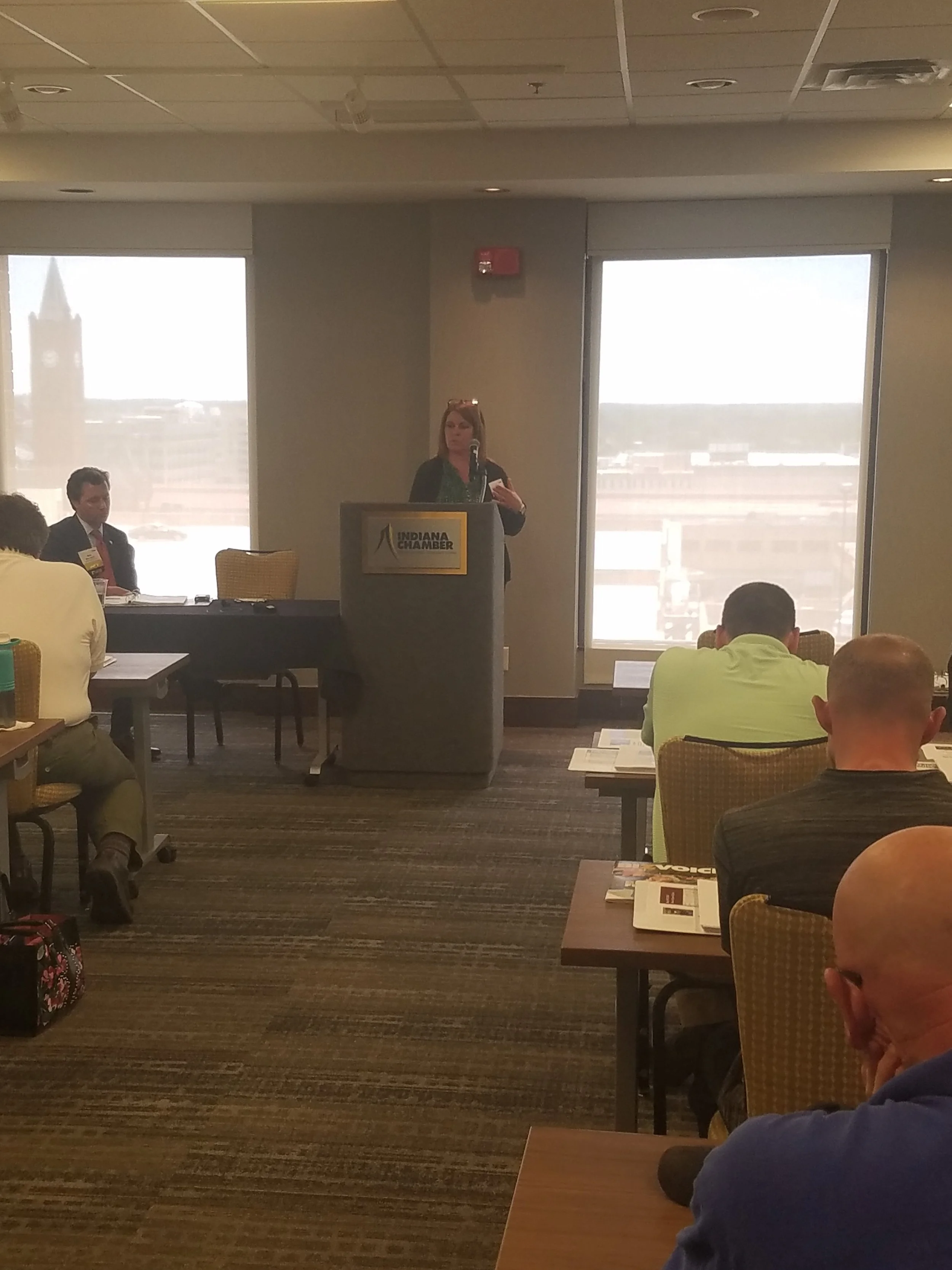Kathy Moore, Vice President, Air Services, presenting on "Air Permitting Renewals and Modifications"
