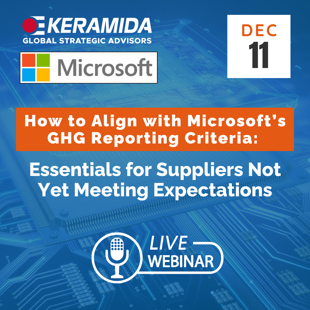 Webinar: How to Align with Microsoft’s GHG Reporting Criteria: Essentials for Suppliers Not Yet Meeting Expectations