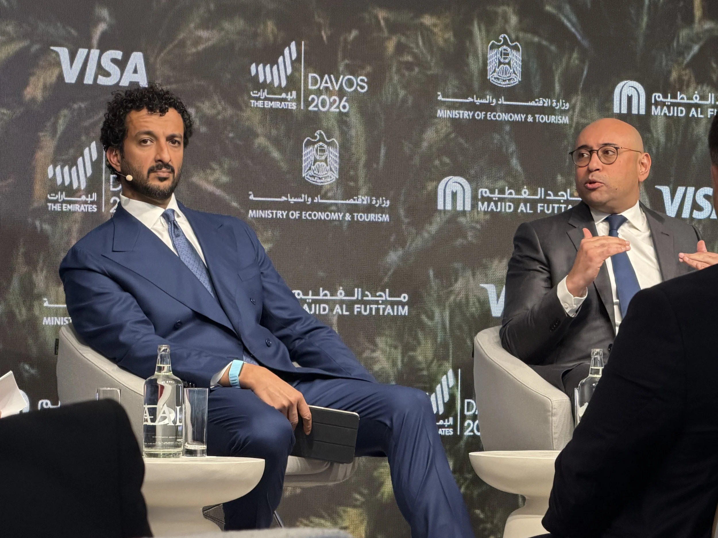 H.E. Abdulla Bin Touq, UAE Minister of Economy and Tourism (left), Ahmed Galal Ismail, CEO of Majid Al Futtaim Holdings (right)