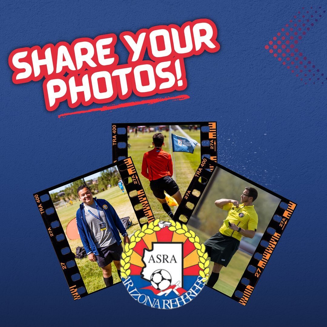 Referees we want to see your photos! Crew photos, action shots and more! Click the link in our bio to send your photos in! 
👨&zwj;👩&zwj;👧&zwj;👦Family Referee Crew Photos are also welcome!!