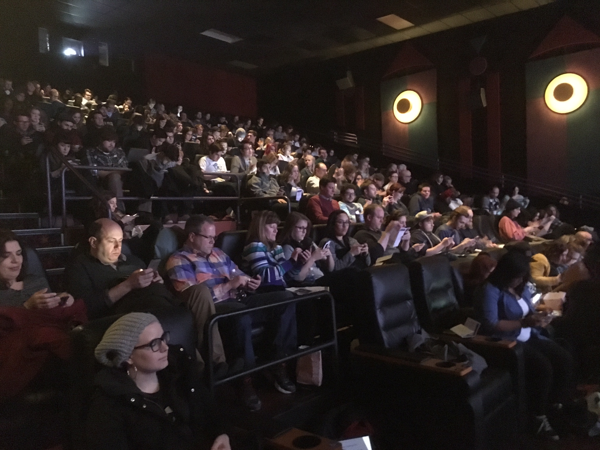 Audience voting during 36-Hour Challenge screening February 3rd @ Celebration Cinema North