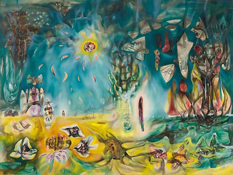 The Earth is a Man from 1942 by Chilean painter Roberto Matta