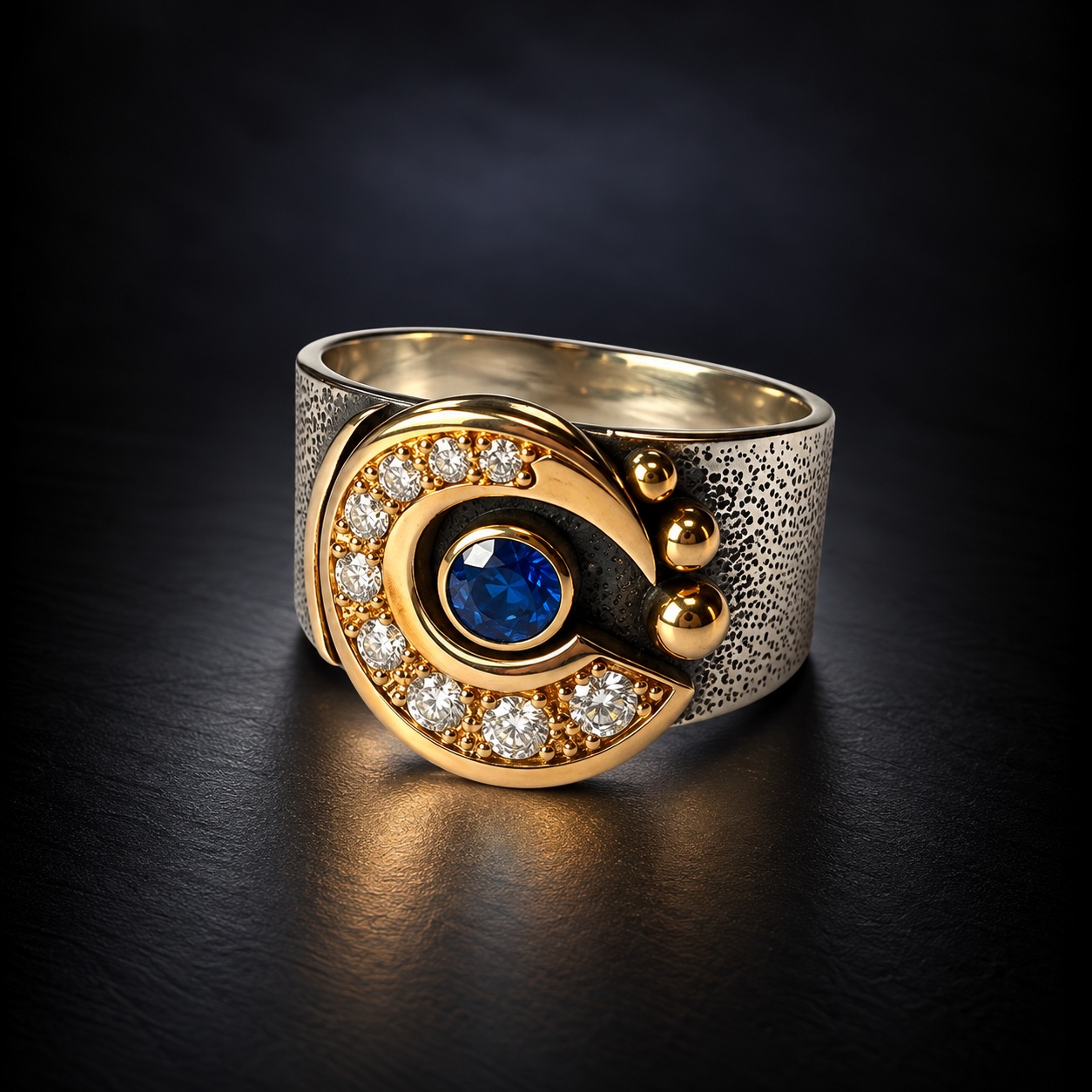 Ornate Gold, Diamond, and Sapphire Ring.png