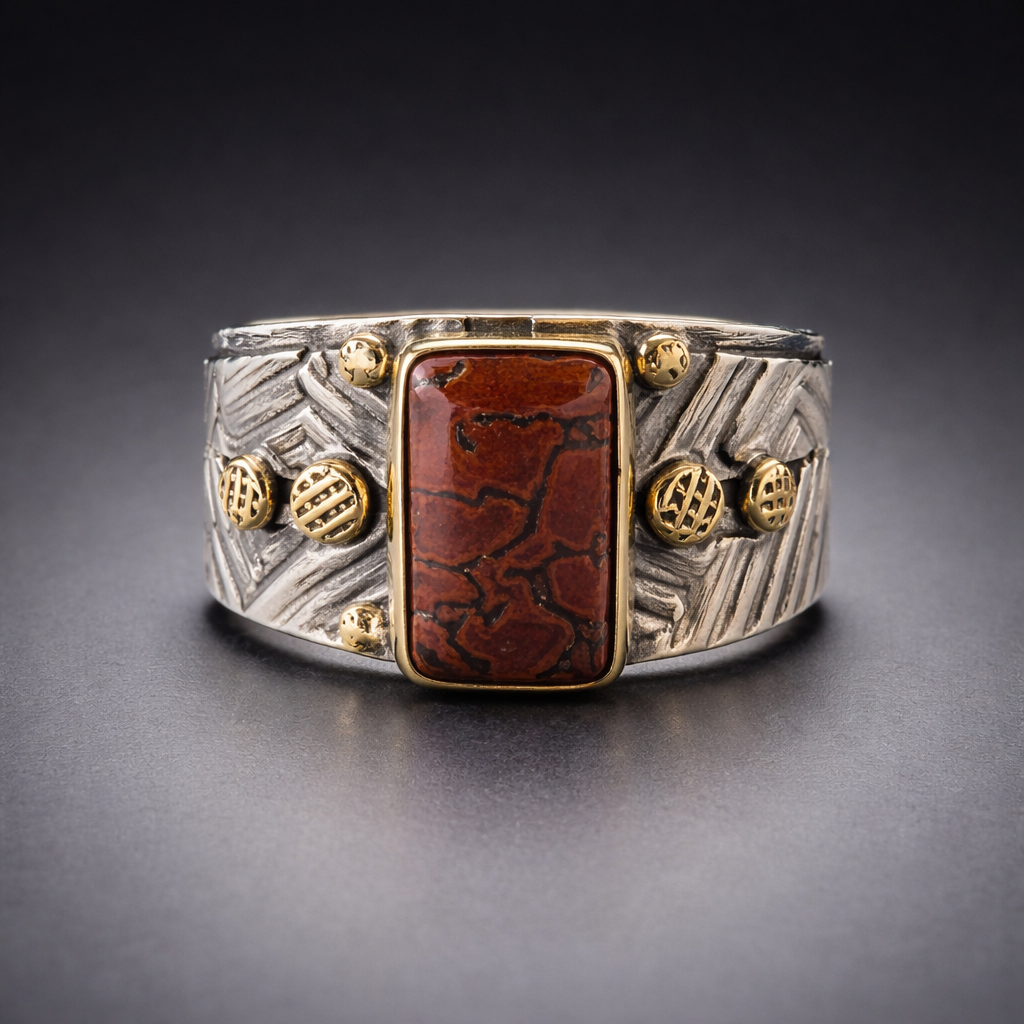 The Industrialist Ring - Dinosaur Bone