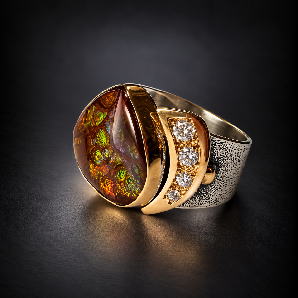 Iridescent Gold and Silver Statement Ring.png