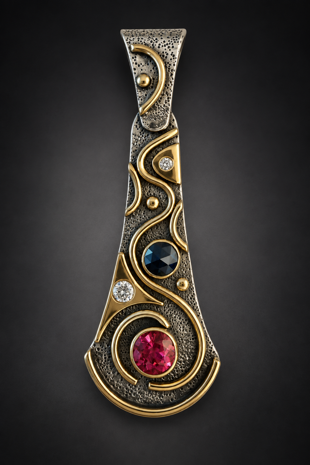 Champagne diamond and pink tourmaline pendant.png