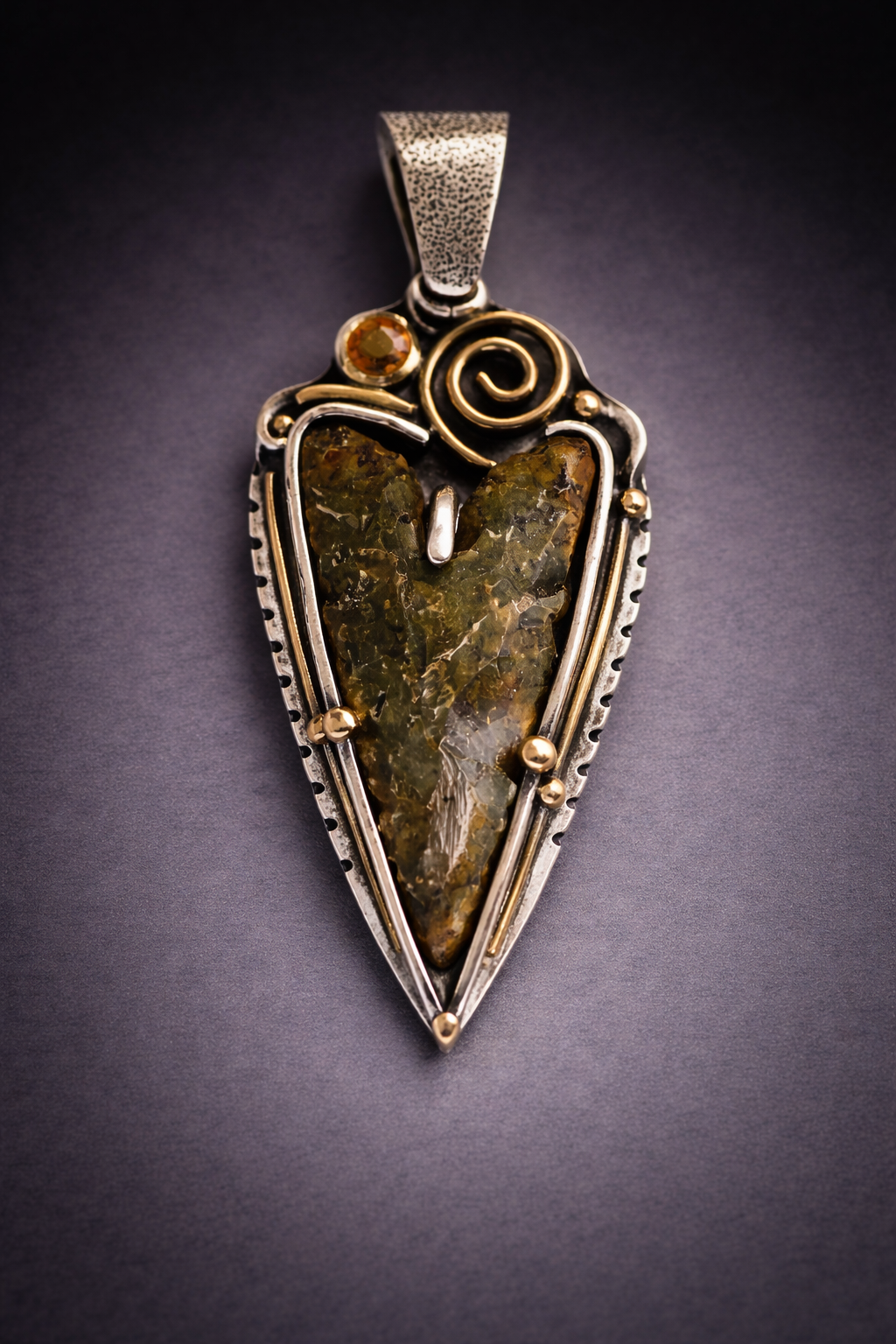 Capsian African Neolithic Arrowhead Pendant