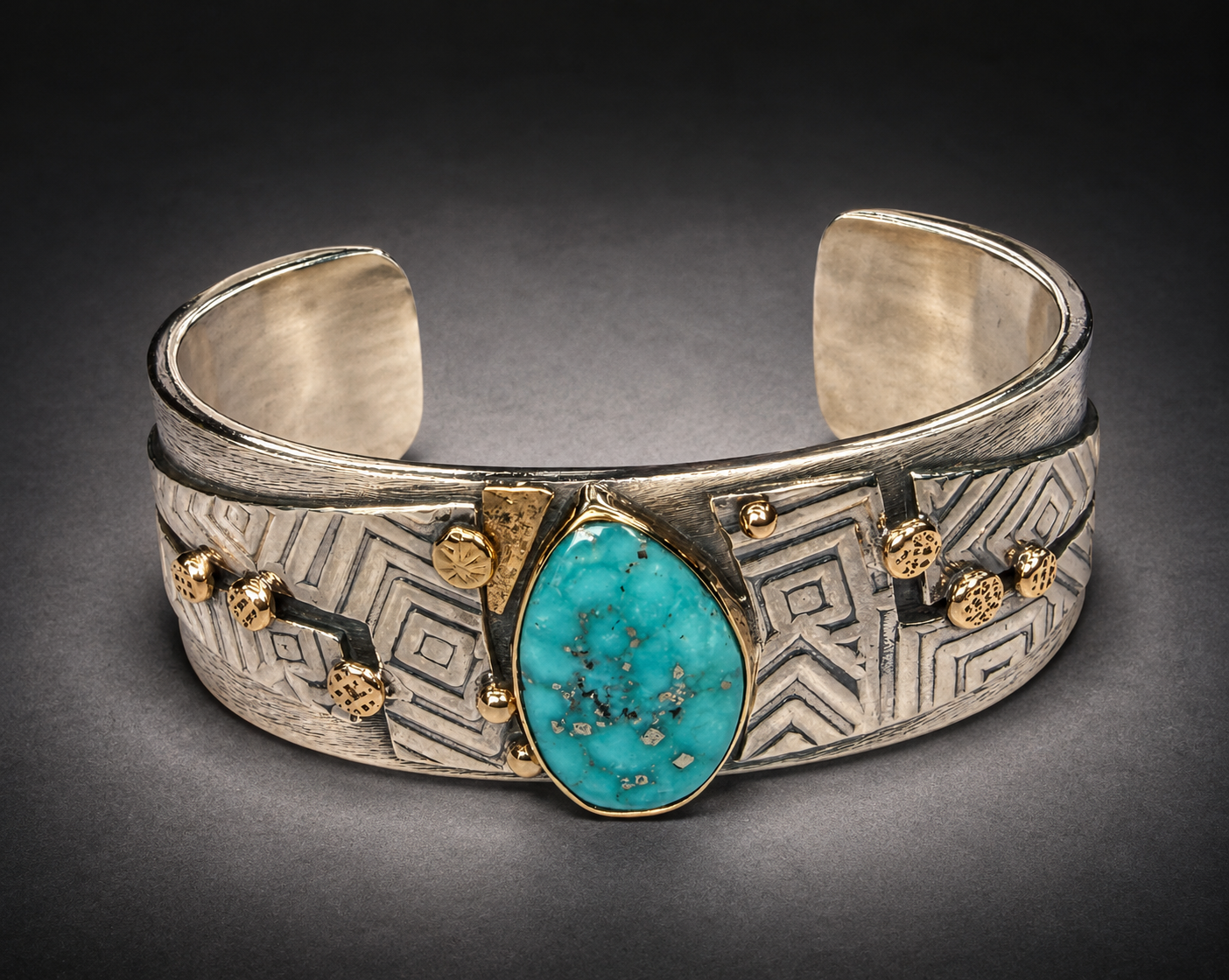 Heavy Turquoise Cuff