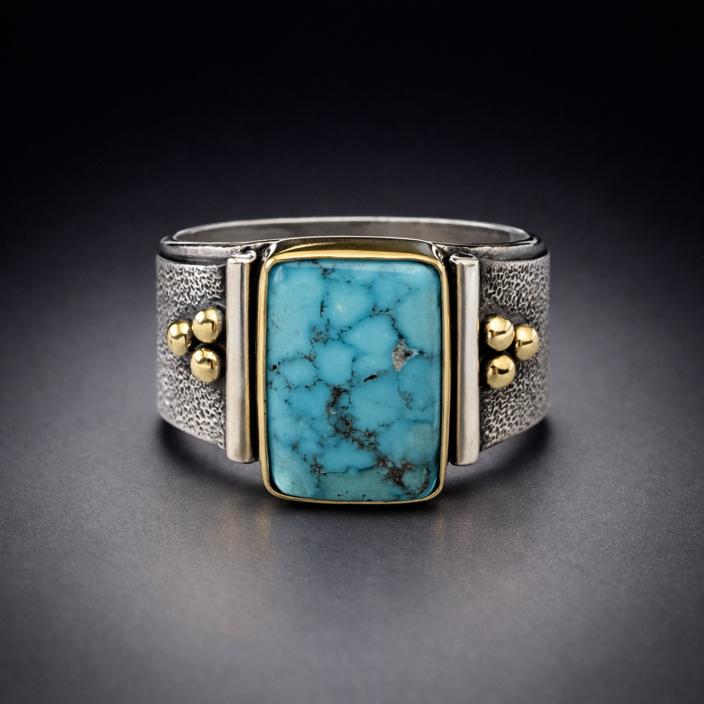 Piano Player Ring - Turquoise