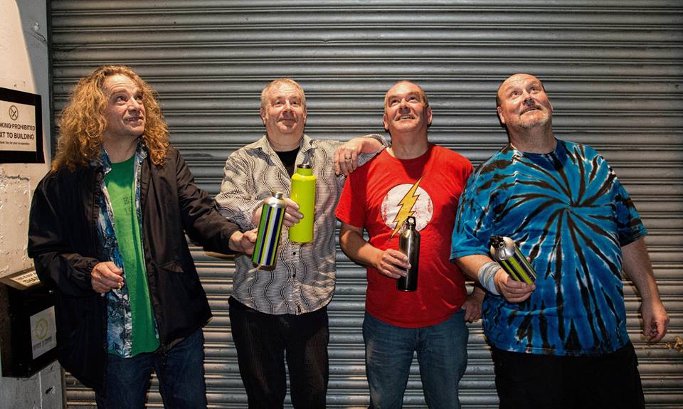 Paradise9 rock band from England #WaterBottleSelfie for the #PlasticFreeChallenge
