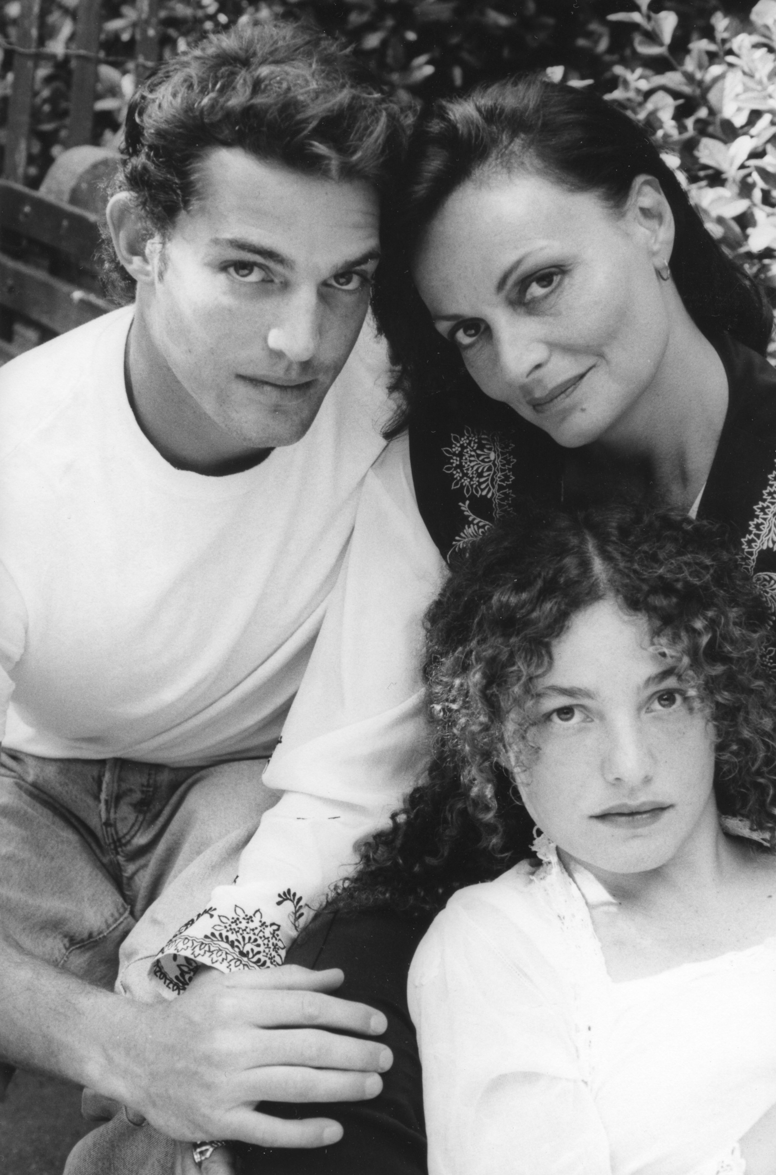  Diane with son Alexander and daughter Tatiana, 1992 (Photography by Wayne Maser) 