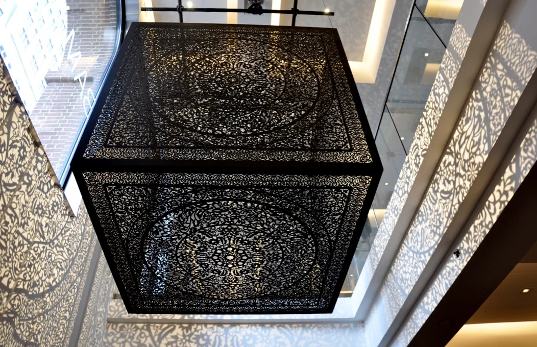   All the Flowers Are For Me    Brooklyn Academy of Music: Brooklyn, NY, 2016    Lacquered steel and halogen bulb  60" x 60" x 60" 2015 &nbsp; 