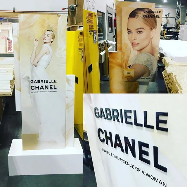 POP display printed on 1/2&rdquo; Xanita corrugated cardboard using Vutek GS2000 at #duggal fabrication studios. 08/01/2019