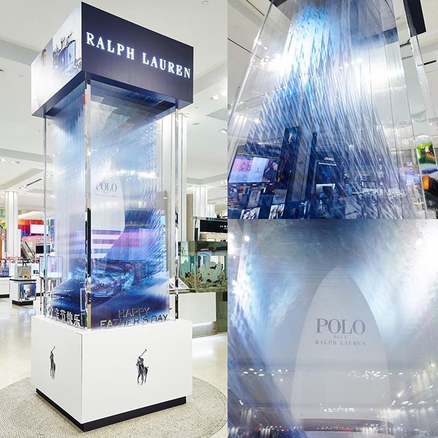 POP display for POLO at Macy&rsquo;s. Printed all elements on the Vutek at #duggal fabrication studios. I also helped in color adjustments in the waves. The best project I&rsquo;ve worked on so far! 06/05/2019