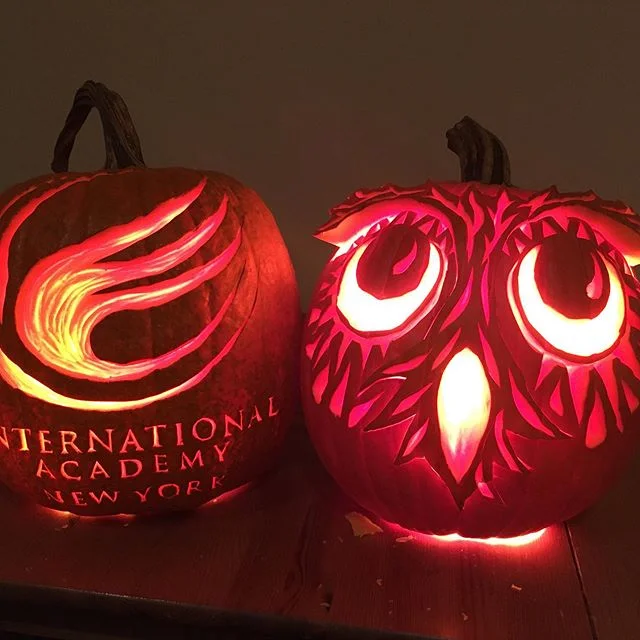 Pumkins i carved for my daughters school #internationalacademy #romancreativenyc