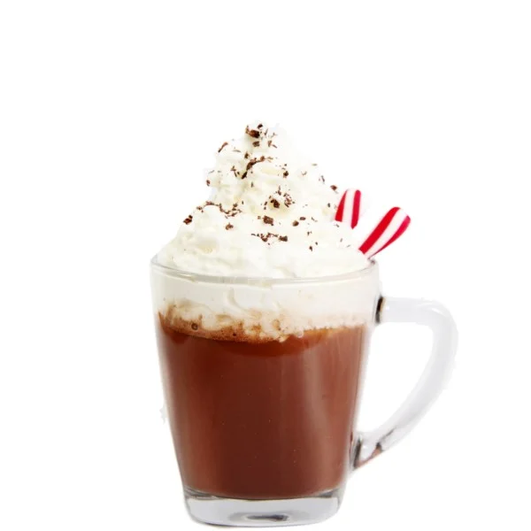 PEPPERMINT BOM Shake 3 parts Coco Mochanut and 1/2 part Crème de Menthe with ice. Strain, pour and garnish with whipped cream, coco and peppermint sticks.