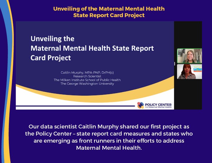 Unveiling of the Maternal Mental Health  State Report Card Project (Copy)