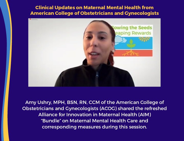 Clinical Updates on Maternal Mental Health from  American College of Obstetricians and Gynecologists (Copy)