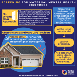  Screening for maternal mental health disorders 