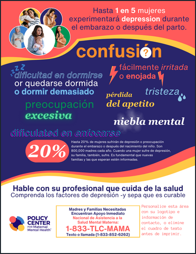 Symptom Word Collage Flyer - Spanish