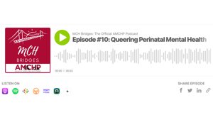 The Association of Maternal Child Health Professionals (AMCHP) Maternal Child Health Bridges Podcast Episode Queering Perinatal Mental Health