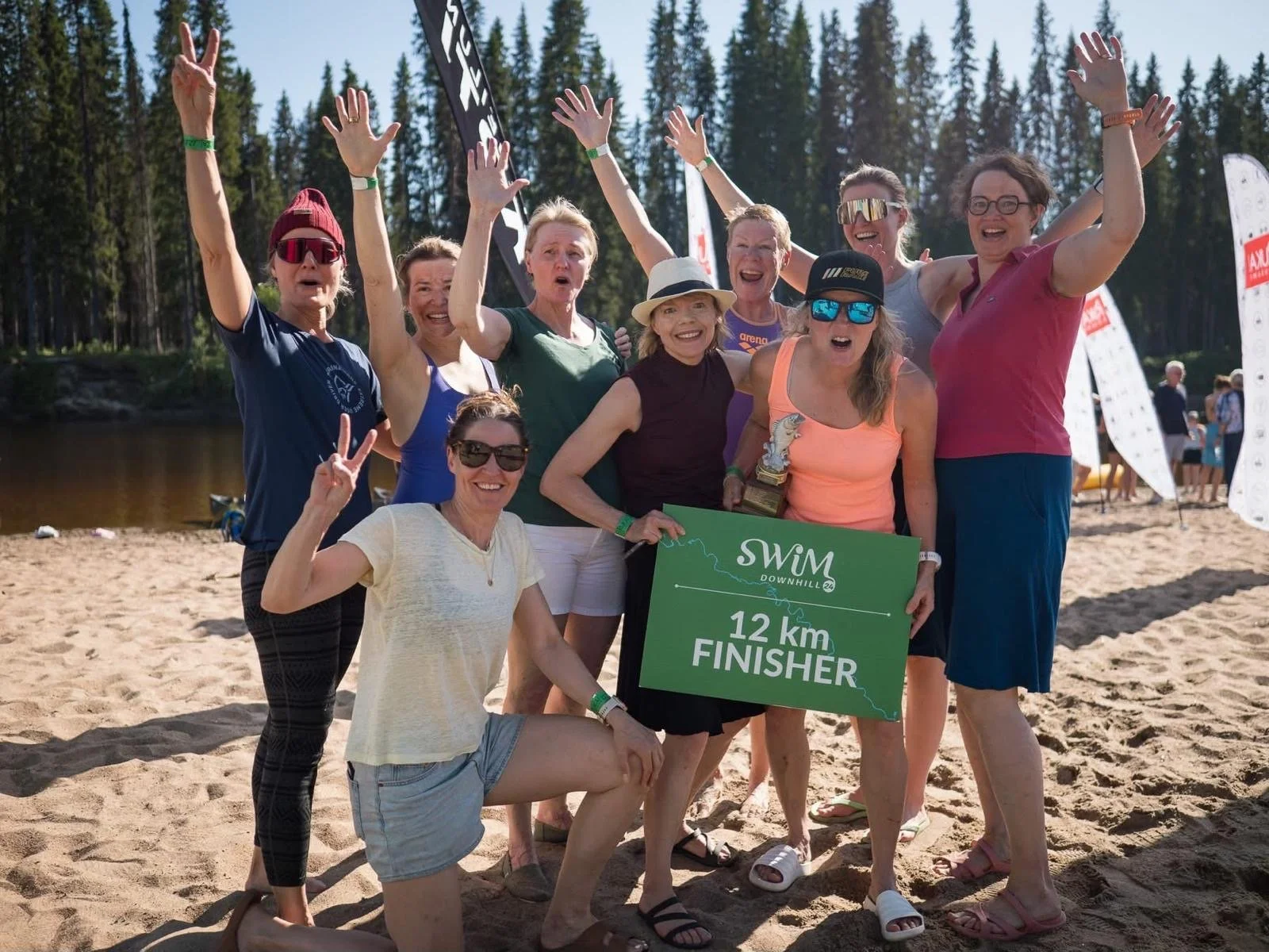 Downhill Swim -elämysmatka Oulankajoella oli iloa ja riemua sekä luonnon ihailua