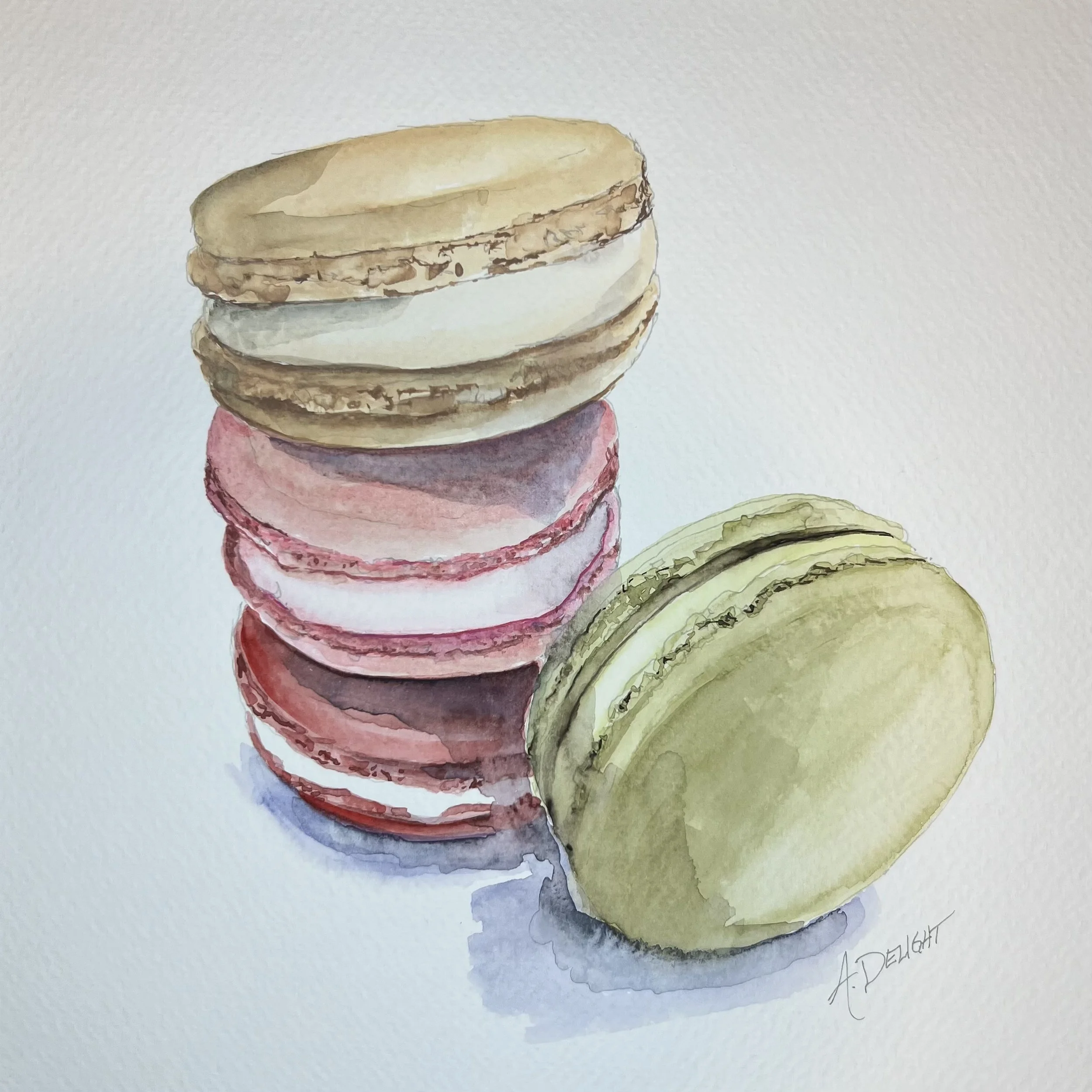 Strawberry Shortcake Macarons