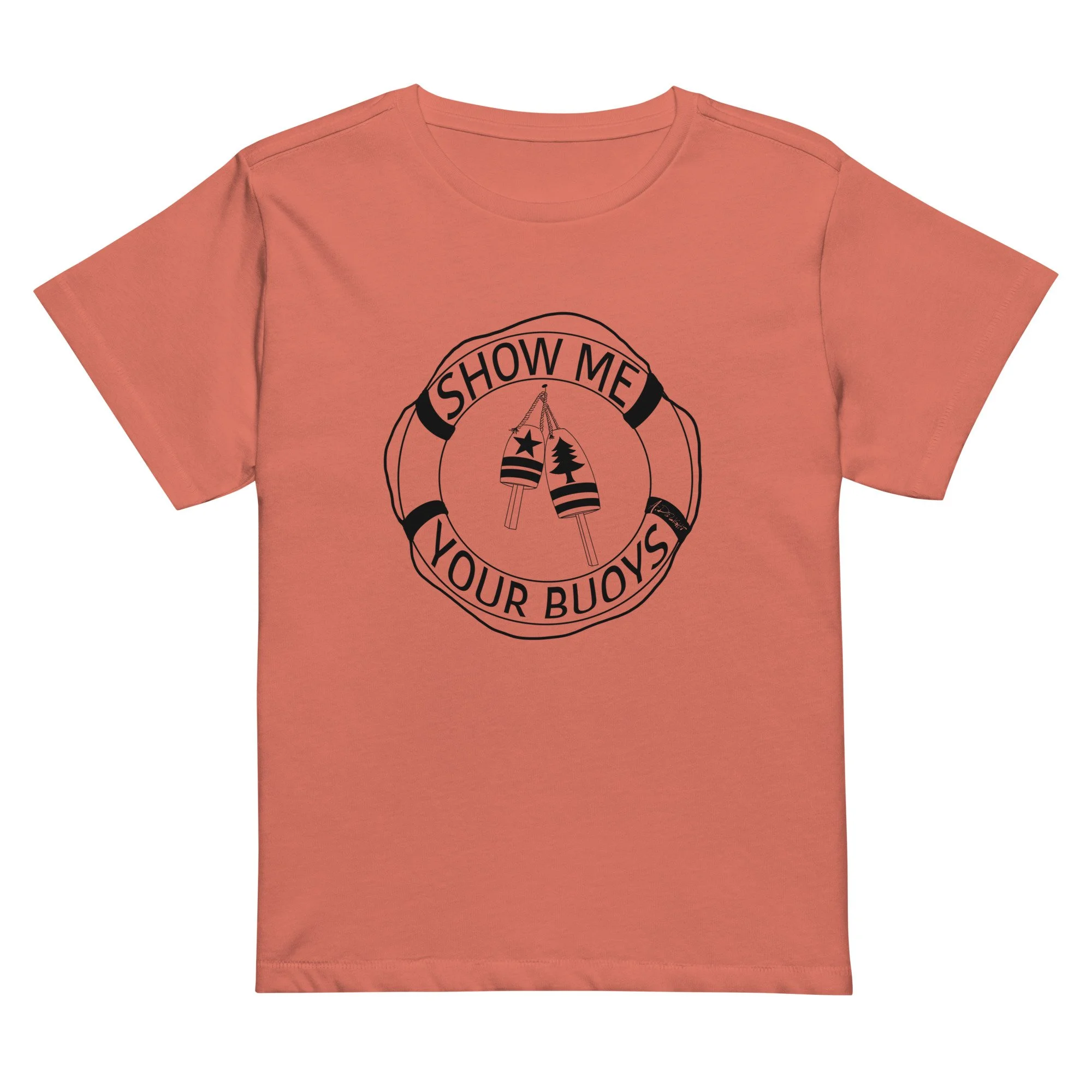 Show Me Your Buoys Women’s high-waisted t-shirt