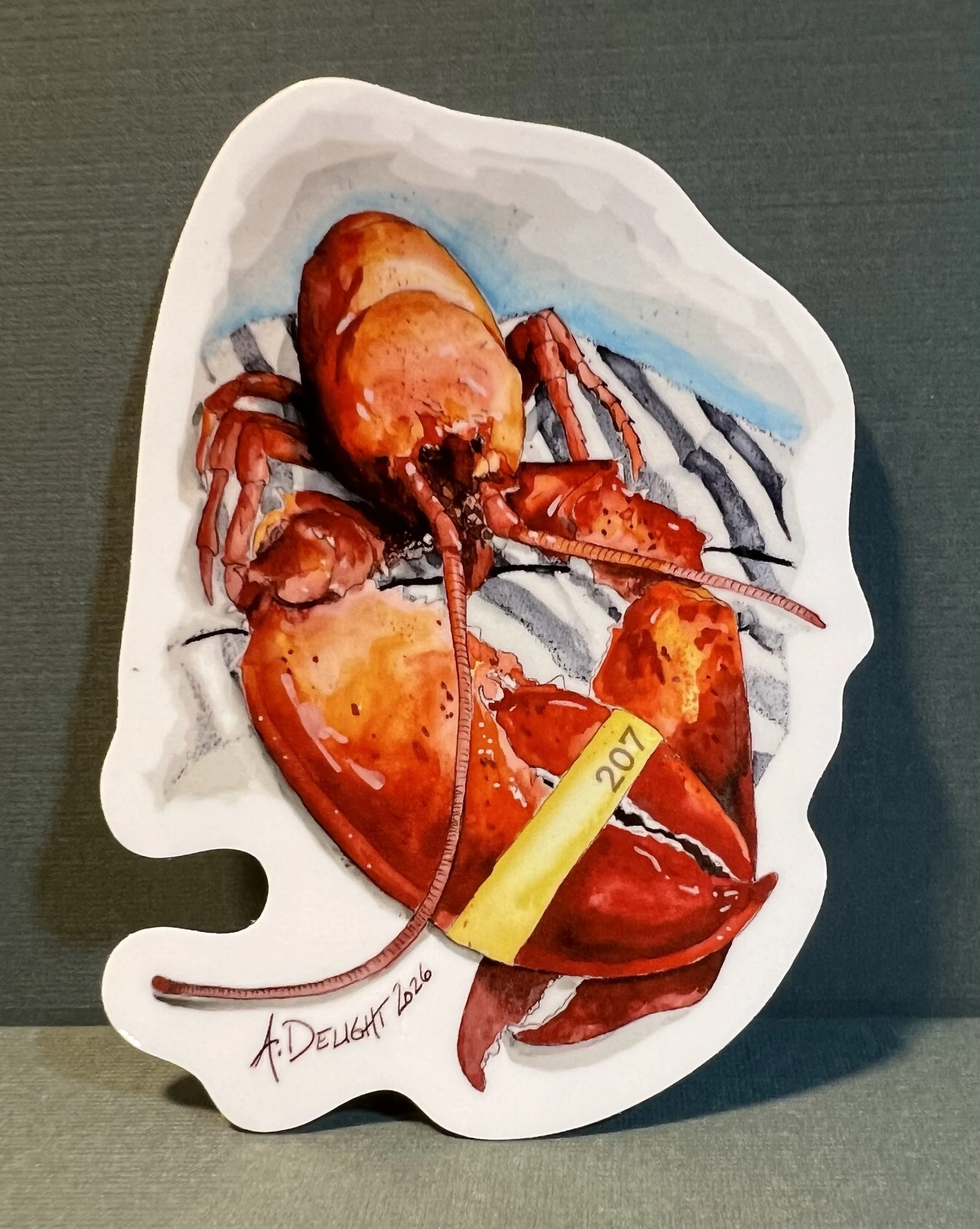 207 Maine Lobster Sticker