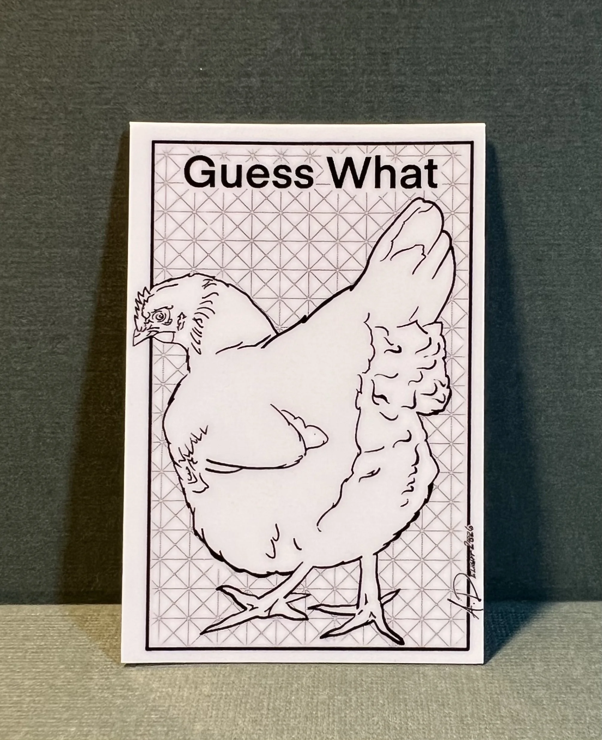 Chicken Butt Sticker