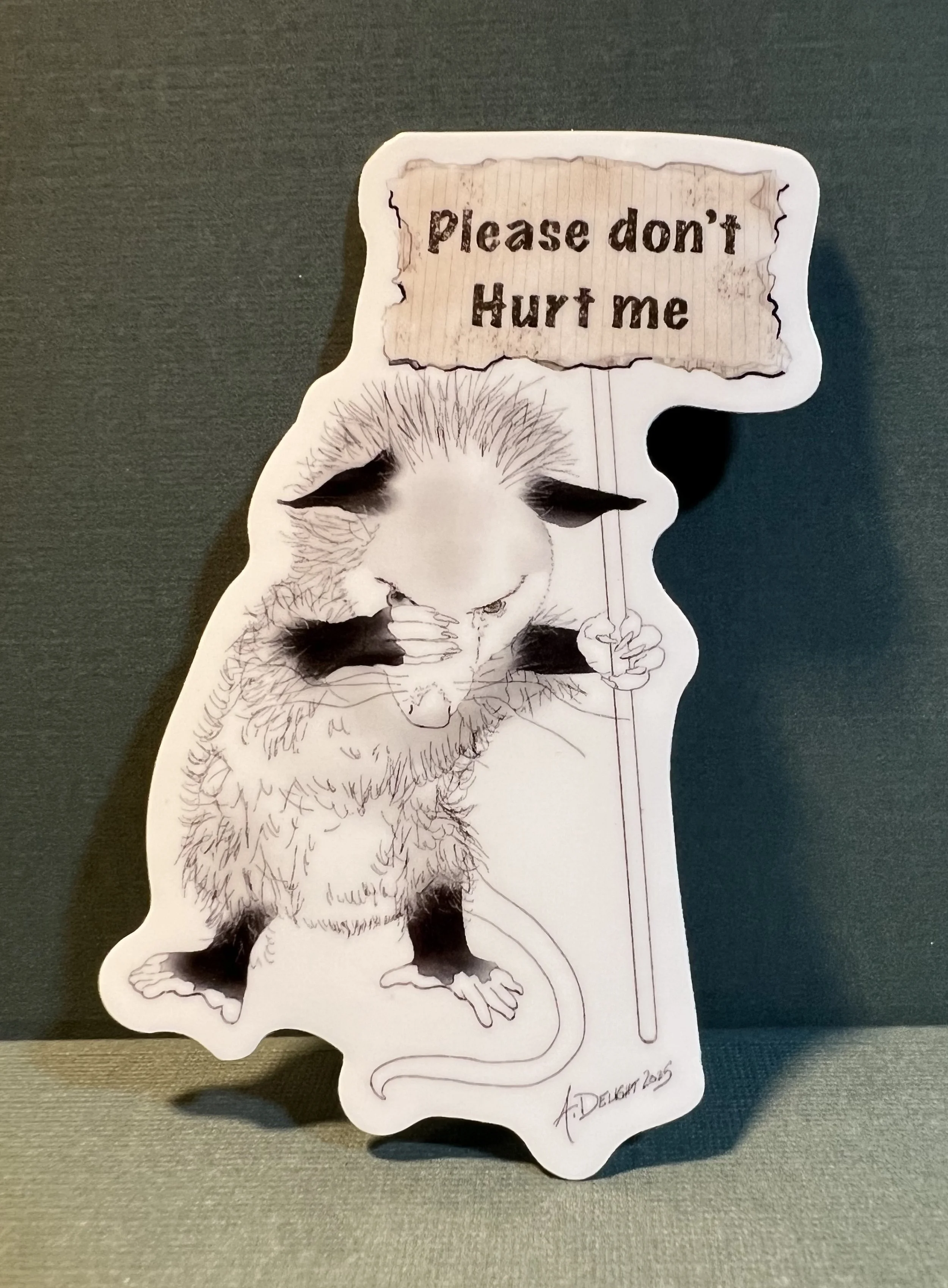 Be Kind, Opossum Sticker