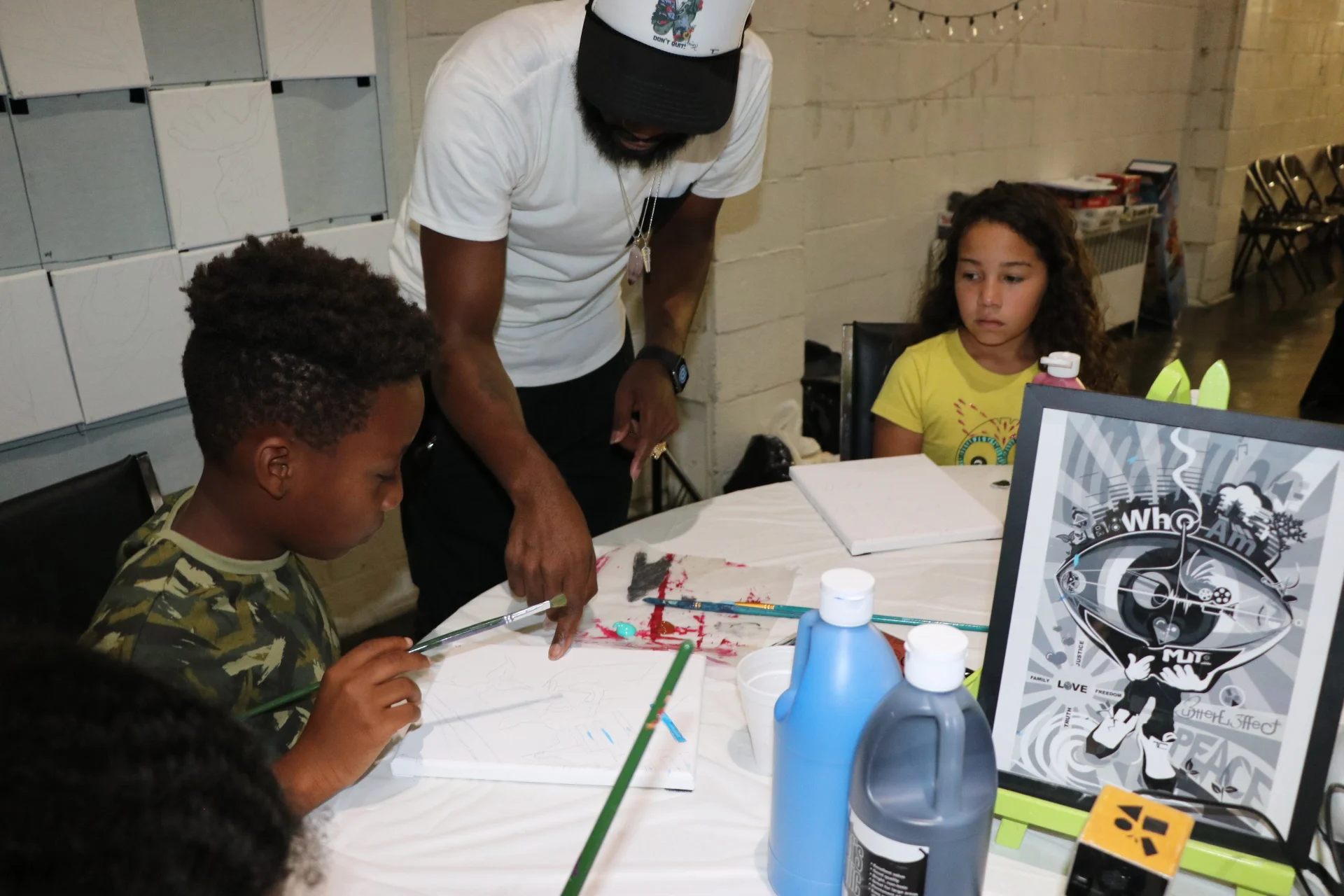 "Who Am I" Art Project with Visual Artist Theron Cook  “The Village”