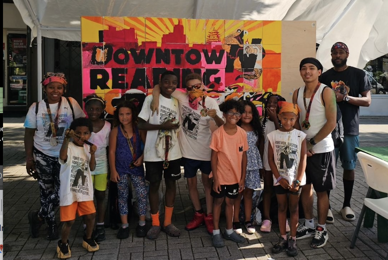 Collaborative Art Mural  at Downtown Reading's ColorFest Block Party