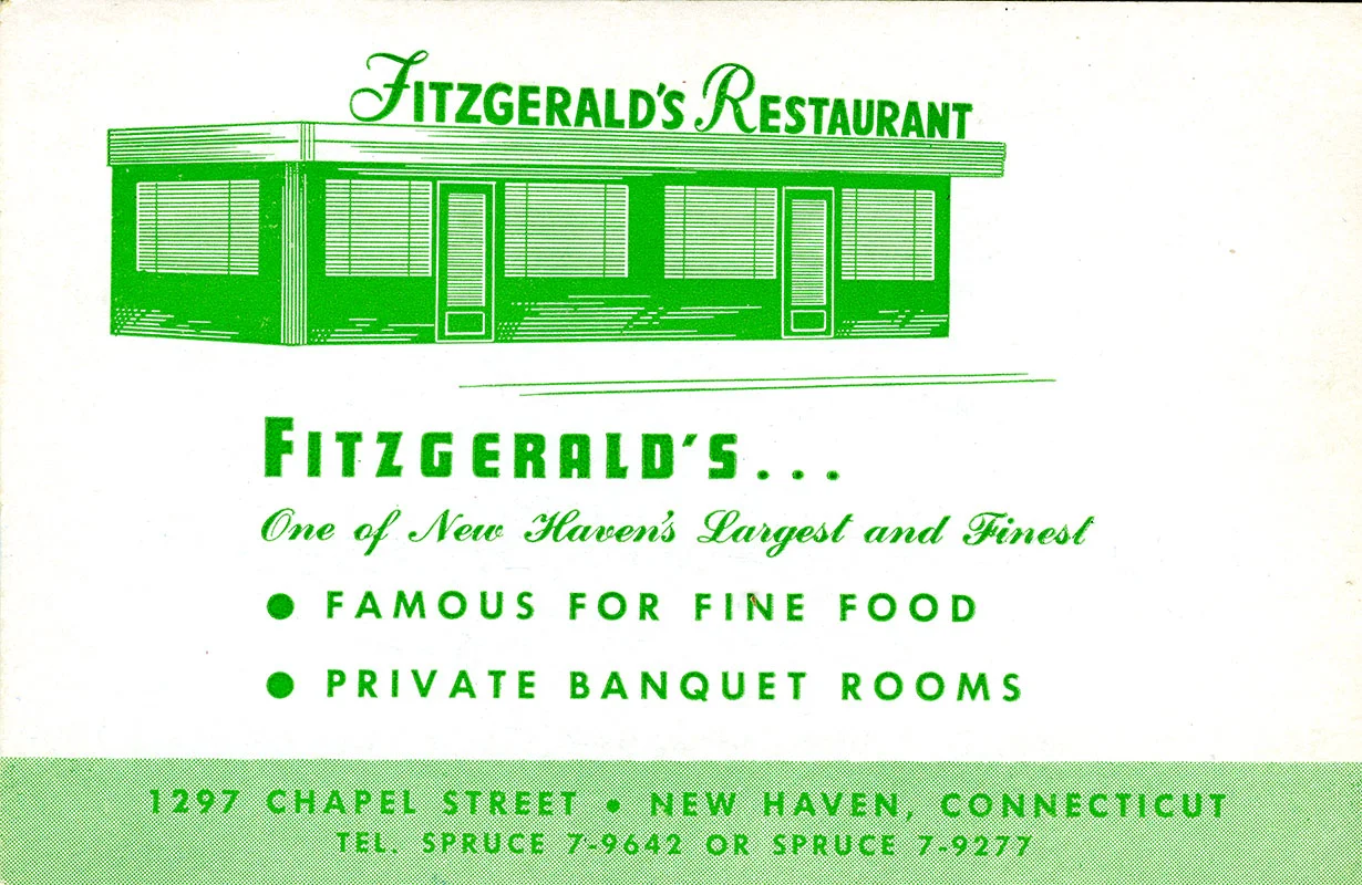 Fitzgerald's Restaurant, 1297 Chapel St.