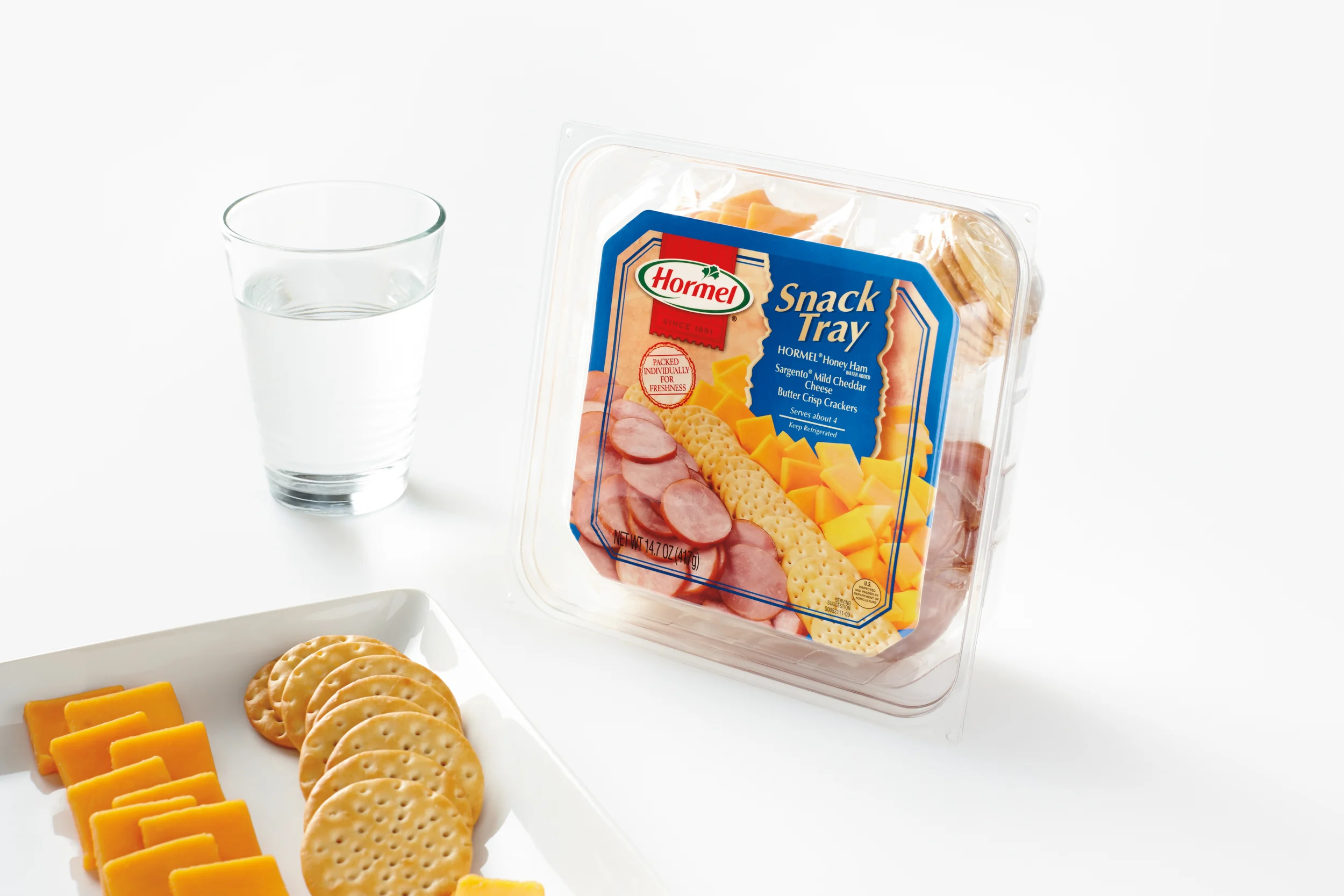 HORMEL® SNACK TRAY Helping a small tray make a big impact. Hormel party trays have become a perennial favorite, providing no-prep finger food for get-togethers and other occasions.