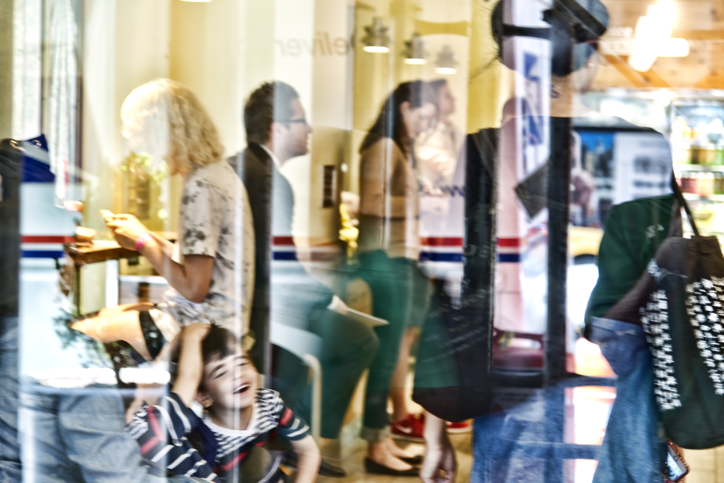  Smiling Boy, Window Reflections 